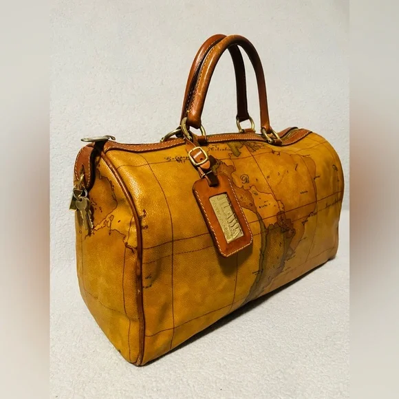 Alviero Martini World Map  Boston Bag - Picture 2 of 14